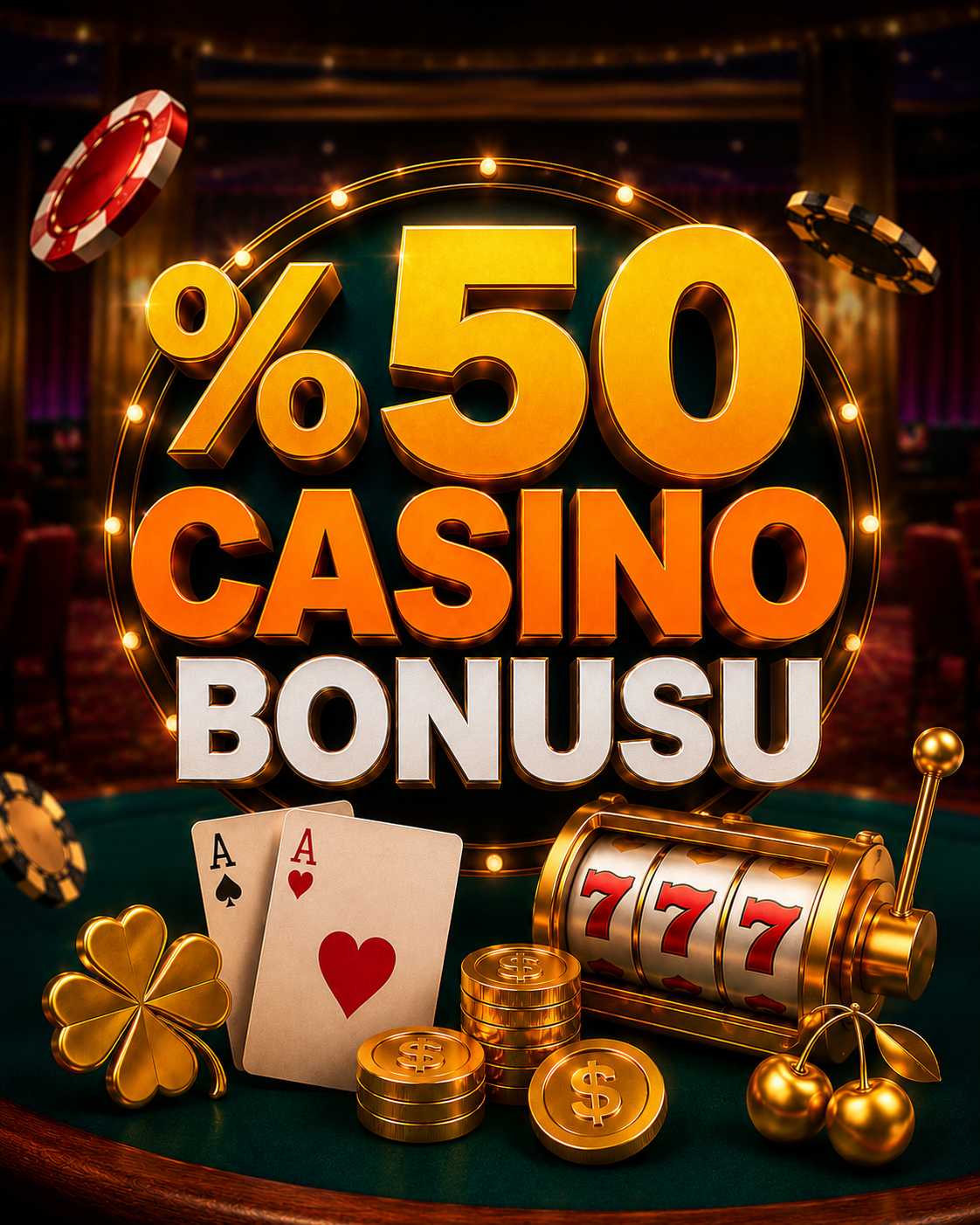 %50 Casino Yatırım Bonusu